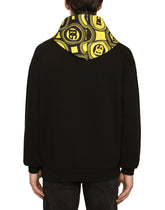 JERSEY HOODIE WITH DG PRINT AND EMBROIDERY - | Dolce & Gabbana