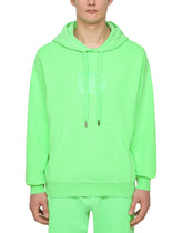 JERSEY HOODIE WITH DG LOGO PRINT - | Dolce & Gabbana