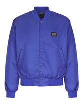 Nylon jacket with branded tag - | Dolce & Gabbana