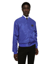 Nylon jacket with branded tag - | Dolce & Gabbana