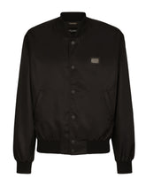 Nylon jacket with branded tag - | Dolce & Gabbana