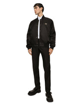 Nylon jacket with branded tag - | Dolce & Gabbana