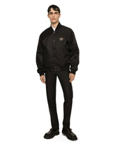 Nylon jacket with branded tag - | Dolce & Gabbana