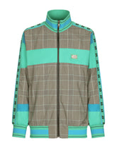 Check wool jacket with branded tag - | Dolce & Gabbana