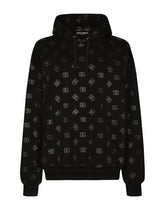 Jersey hoodie with DG print - | Dolce & Gabbana