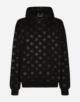 Jersey hoodie with DG print - | Dolce & Gabbana