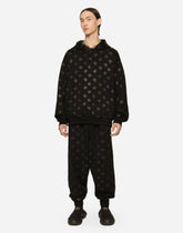 Jersey hoodie with DG print - | Dolce & Gabbana