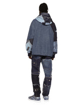Stretch patchwork denim hoodie - | Dolce & Gabbana