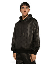 Hoodie with embossed DG logo - | Dolce & Gabbana