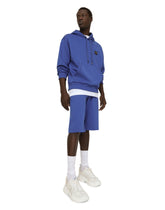 Jersey hoodie with branded tag - | Dolce & Gabbana