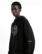 Cotton hoodie with logo - | Dolce & Gabbana