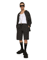 Cotton jacket with DG heart print - | Dolce & Gabbana