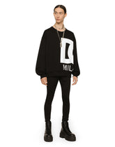 Round-neck jersey sweatshirt with DG Milano print - | Dolce & Gabbana