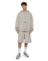 Jersey hoodie with logo tag - | Dolce & Gabbana