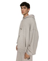 Jersey hoodie with logo tag - | Dolce & Gabbana