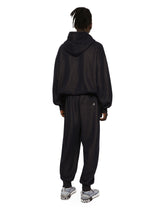 Jersey hoodie with logo tag - | Dolce & Gabbana