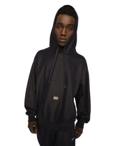 Jersey hoodie with logo tag - | Dolce & Gabbana