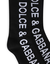 Jacquard socks with DG logo - | Dolce & Gabbana