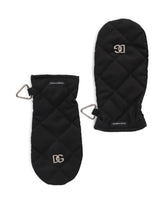 Quilted nylon gloves with DG patch - | Dolce & Gabbana