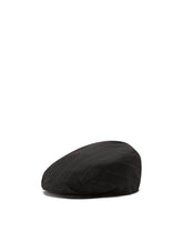 Pinstripe stretch wool flat cap - | Dolce & Gabbana