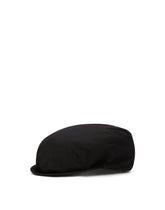 Stretch cotton gabardine flat cap - | Dolce & Gabbana