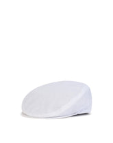 Linen flat cap with patch detailing - | Dolce & Gabbana