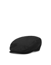 Stretch cotton flat cap with DG patch - | Dolce & Gabbana