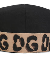 Stretch cotton flat cap with DG patch - | Dolce & Gabbana