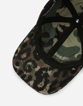 Camouflage baseball cap with plate - | Dolce & Gabbana