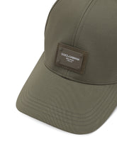 Baseball cap with branded plate - | Dolce & Gabbana