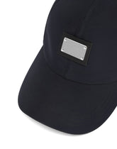 Nylon baseball cap with branded tag - | Dolce & Gabbana
