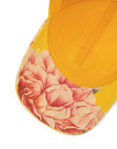 Floral-print baseball cap with plate - | Dolce & Gabbana