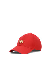 Cotton baseball cap with DG patch - | Dolce & Gabbana