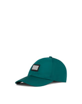 Nylon baseball cap with branded tag - | Dolce & Gabbana