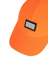 Nylon baseball cap with branded tag - | Dolce & Gabbana