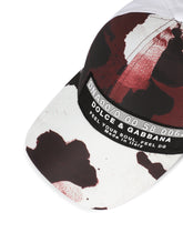 Baseball cap with camouflage-print inserts and patch embellishment - | Dolce & Gabbana