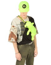 Neon nylon baseball cap with patch - | Dolce & Gabbana