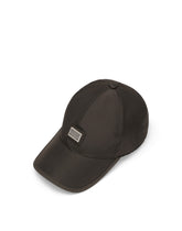 Cotton baseball cap with logo tag - | Dolce & Gabbana