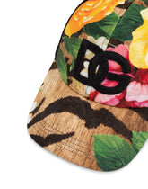 Brocade baseball cap with DG embroidery - | Dolce & Gabbana