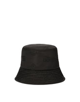 Satin jacquard bucket hat with DG Monogram detail - | Dolce & Gabbana