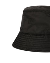 Satin jacquard bucket hat with DG Monogram detail - | Dolce & Gabbana