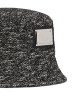 Wool bucket hat with branded plate - | Dolce & Gabbana