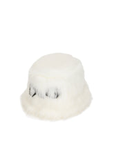 Faux fur bucket hat with D&G logo - | Dolce & Gabbana