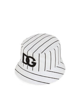 Nylon bucket hat with DG embroidery - | Dolce & Gabbana