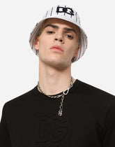 Nylon bucket hat with DG embroidery - | Dolce & Gabbana