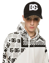 Cotton baseball cap with DG embroidery - | Dolce & Gabbana