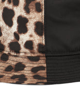 Leopard-print bucket hat with patch embellishment - | Dolce & Gabbana