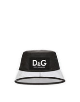 Nylon bucket hat with D&G patch - | Dolce & Gabbana