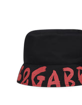 Reversible bucket hat in printed nylon - | Dolce & Gabbana