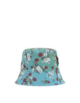 Cotton bucket hat with floral print - | Dolce & Gabbana